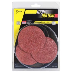Carded 5 Pack: Mini Grinding Disc R Type AlOx - 75mm x A60