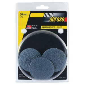 Carded 5 Pack: Mini Grinding Disc R Type Zirconia- 50mm x Z24
