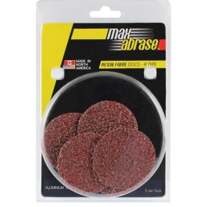 Carded 5 Pack 75mm x A24 Resin Fibre Disc R Type AlOx Grit