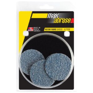 Carded 5 Pack 75mm x Z36 Resin Fibre Disc R Type Zirc. Grit