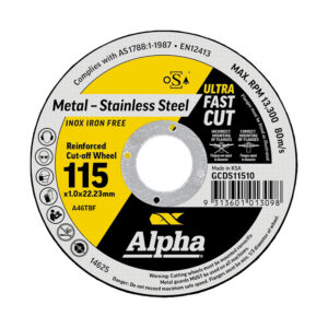 Cutting Disc 115 x 1mm Alpha Bulk