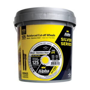 Alpha SLAB | Cutting Disc 125x1.0mm Silver Series x100 Pack