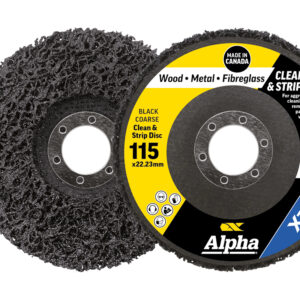 Clean & Strip Disc 115mm Black coarse XTRA Bulk