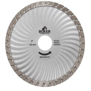 Austsaw/Boxer - 125mm (5in) Diamond Blade Boxer Super Turbo Wave - 22.2mm Bore - Super Turbo