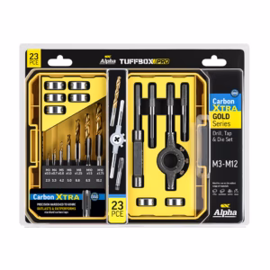 23 Piece | Alpha Drill,Tap and Die Metric M3-M12 Tuffbox Pro Set