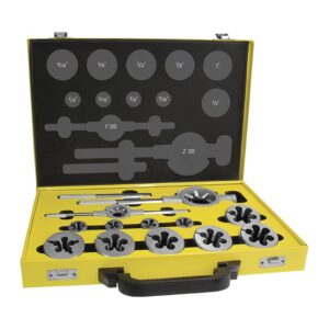 Alpha Die Set UNC Carbon 1/4in - 1in 12 Piece Metal Box