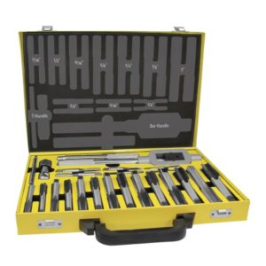 Alpha Tap Set UNC Carbon 1/4in - 1in 22 Piece Metal Box