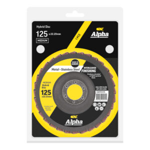 Flap Disc Hybrid 125mm Medium SCM Carded (Pk 1)