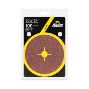 Resin Fibre Disc 100mm A60 Grit AlOx Carded (Pk 5)