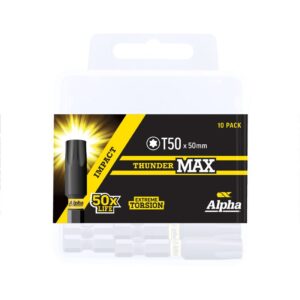ThunderMax TX50 x 50mm Impact Power Bit Handipack (x10)