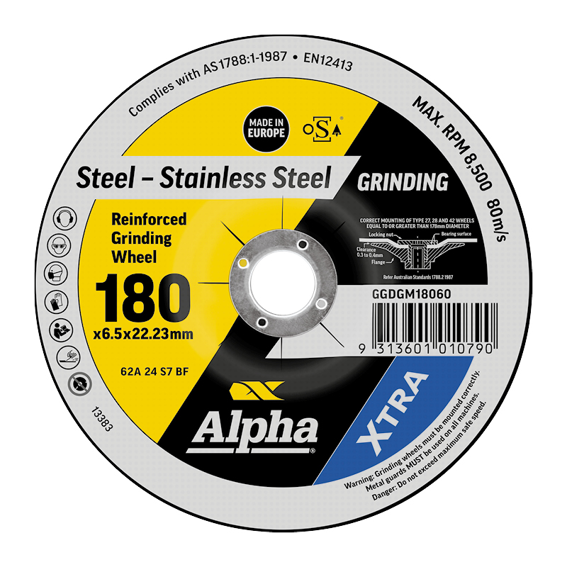 Grinding Disc 180 x 6.5mm Metal XTRA Bulk