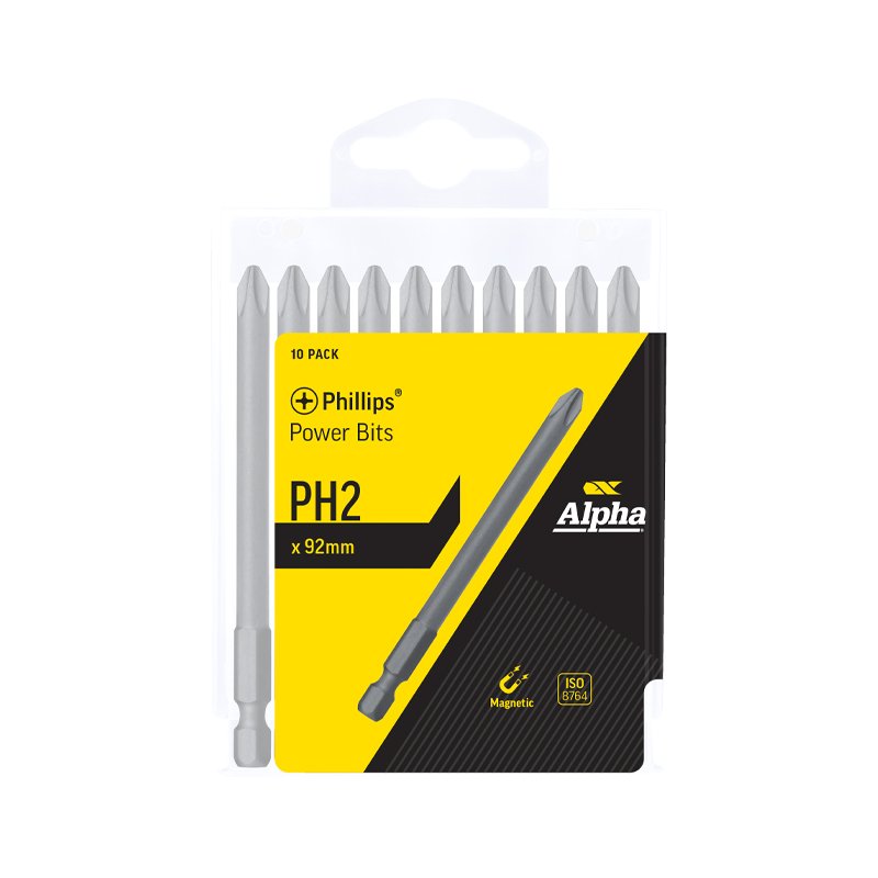 PH2 x 92mm Power Bits - Handipack (x10)