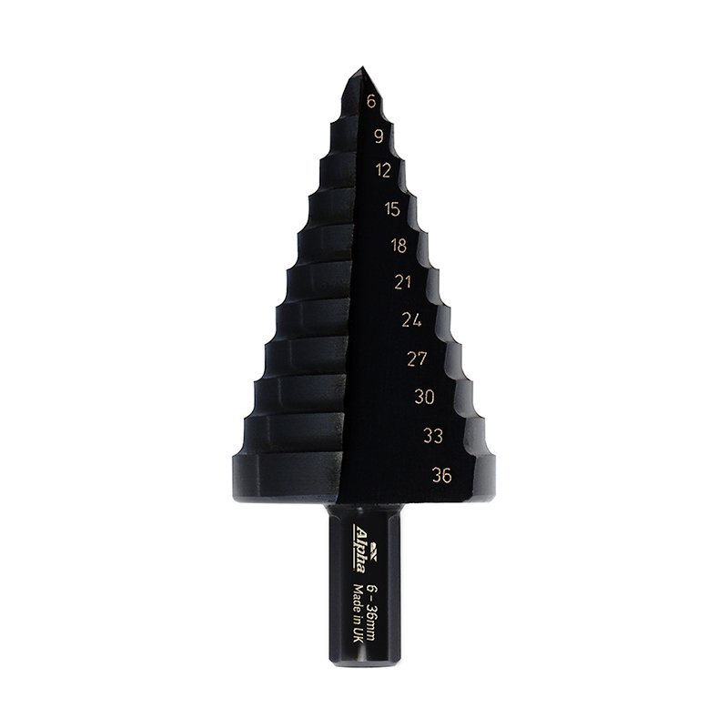 ThunderMax Step Drill Straight Flute 6-36mm Metric