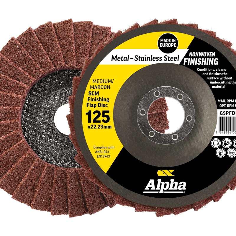 Flap Disc Surface Finishing 125mm Medium / Maroon SCM Bulk