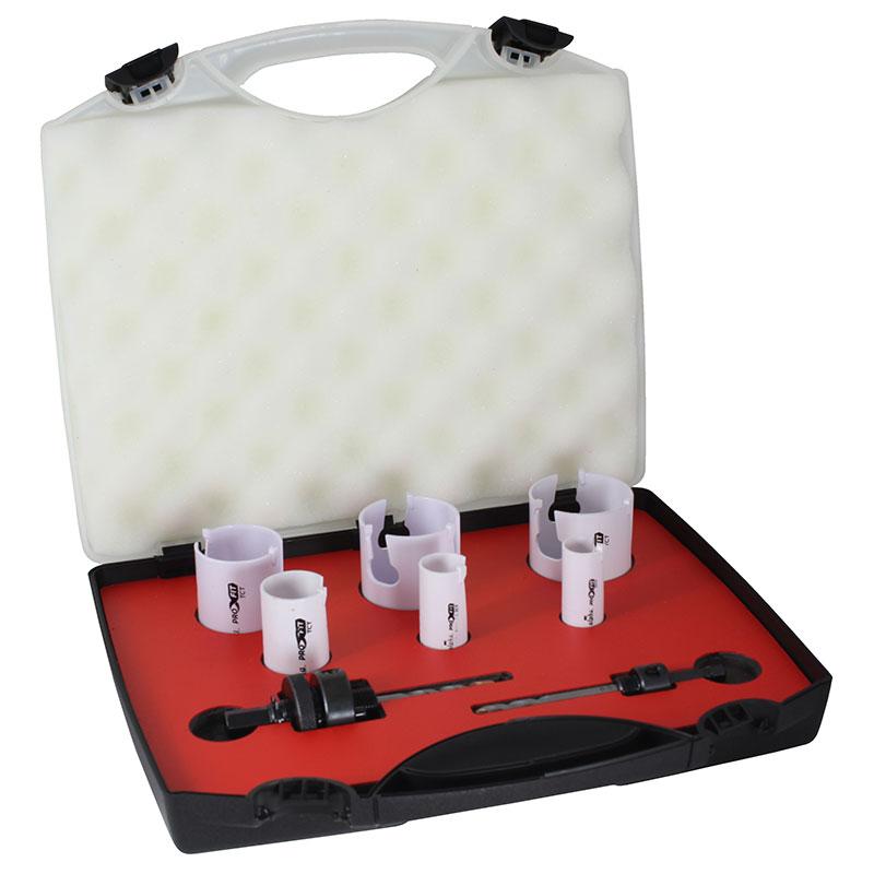 8 Piece | Alpha TCT Plumbers Holesaw Kit