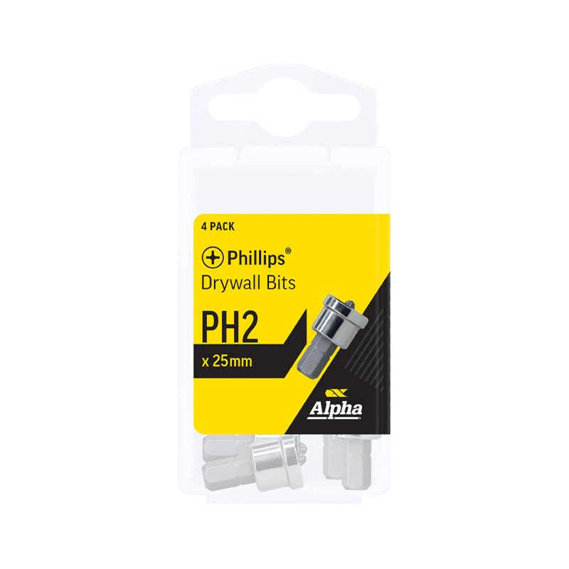 PH2 x 25mm Phillips Depth Gauge Bits Handipack (x4)