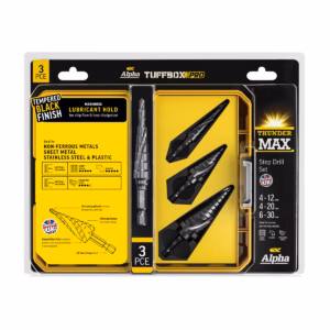3 Piece | Alpha ThunderMAX Step Tuffbox Pro Drill Set