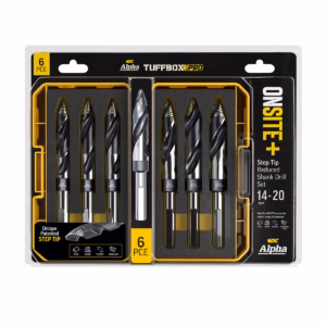 6 Piece | Onsite Plus Reduced Shank Tuffbox Pro Drill Set